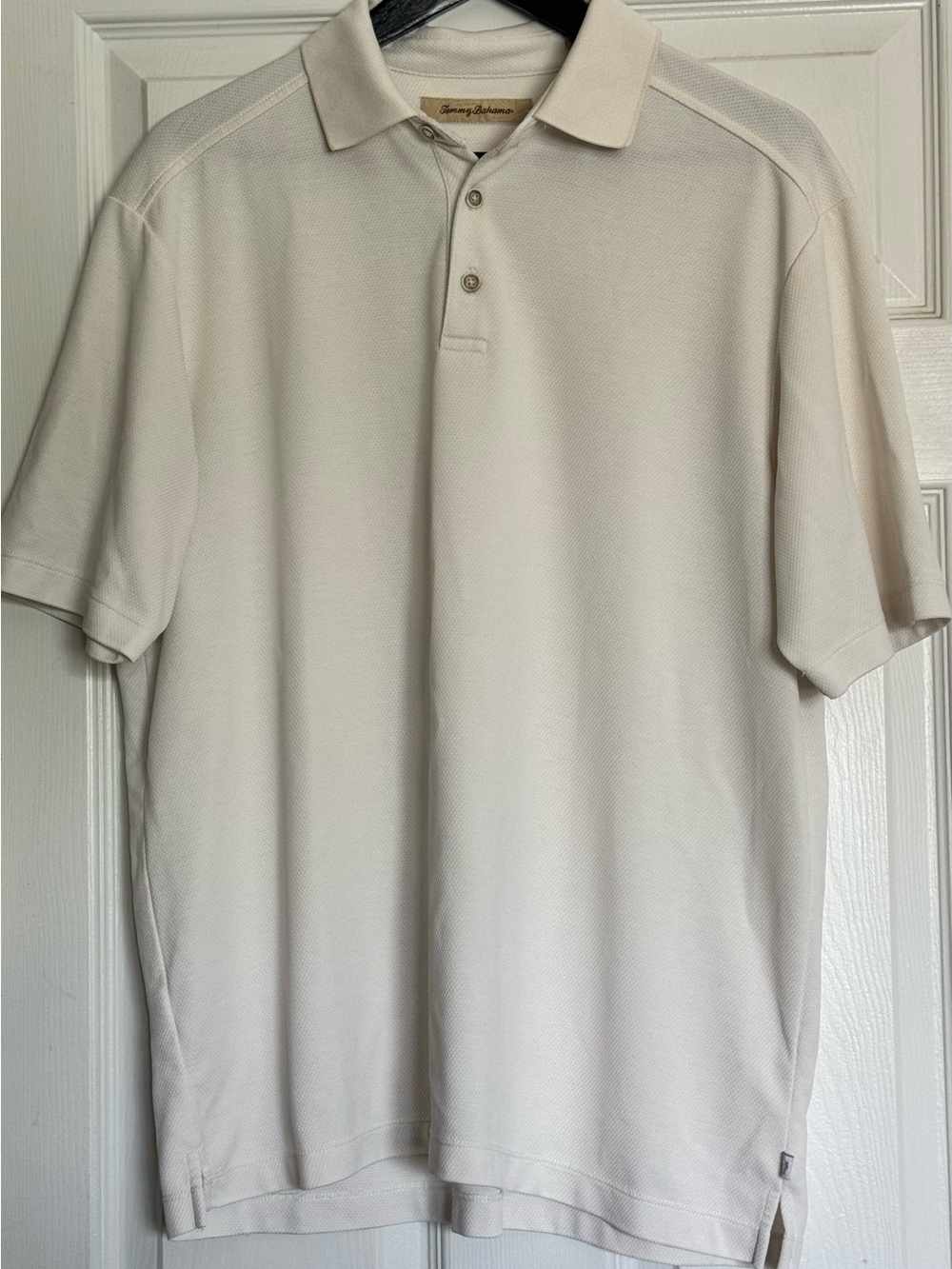 Tommy Bahama Men's Light Cream Polo Shirt